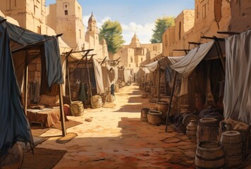 Old village in the Arabian desert