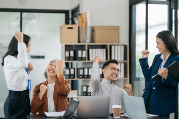 businessmen creative businesspeople coworker in office.