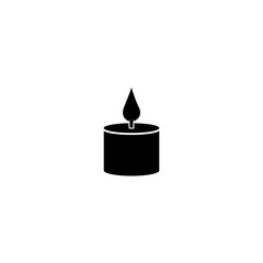 Candle logo icon isolated on white background