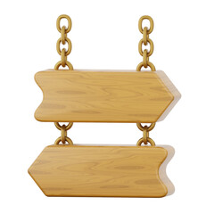 3D Hanging Wooden Board Arrow