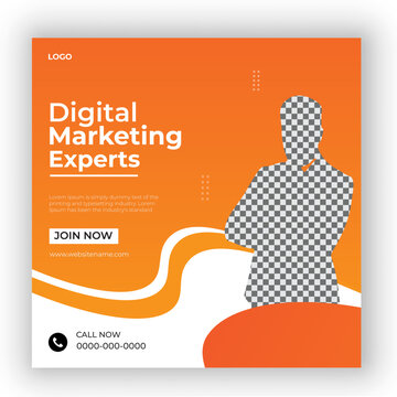 Corporate and Digital marketing social media post template