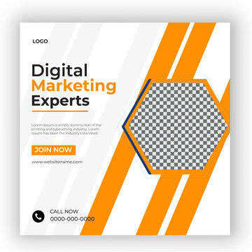 Corporate and Digital marketing social media post template