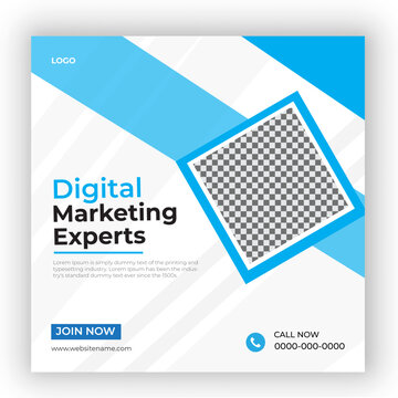 Corporate and Digital marketing social media post template