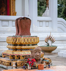 Statue of Buddha in Wat Phra That Doi Suthep, Chiang Mai, Thailand