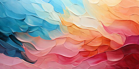 multi color Paint strokes baclogrounds - Abstract art backgrounds. Hand-painted background - Ai - obrazy, fototapety, plakaty