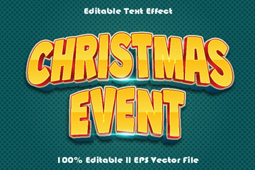 Christmas Event Editable Text Effect