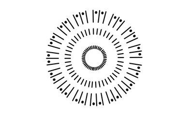 Line Art - Star Explosion On Transparent Background