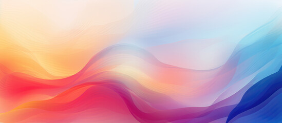 Obraz premium Colorful wavy background and beautiful smooth lines wity copy space