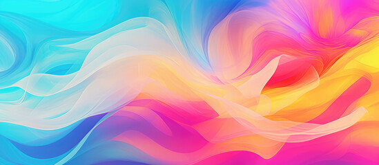 Obraz premium Colorful wavy background and beautiful smooth lines wity copy space