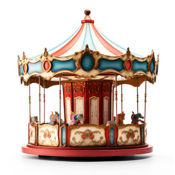 Carousel. isolated object, transparent background