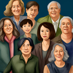 Illustrations, People, Generative AI, 생성이미지