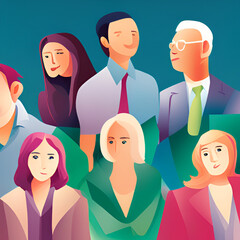 Illustrations, People, Generative AI, 생성이미지