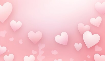 Valentine background, in the style of delicate shading, light pink, soft shading