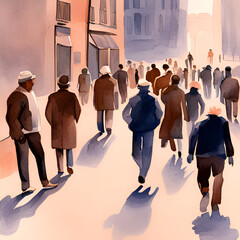 Illustrations, People, Generative AI, 생성이미지