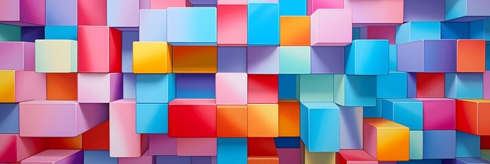 Wide screen colorful abstract wallpaper background design, banner, mesmerizing, colorful, geometry, geometrical, graphic