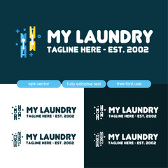Laundry Business Logo
