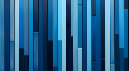 Modern background with vertical stripes pattern. Shades and gradients of blue colour. - obrazy, fototapety, plakaty