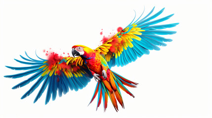 Obraz premium Colorful macaw parrot