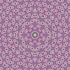 Creative mosaic seamless ornament graphic design. Tetro tile print. Tribal