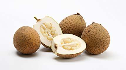 Cupuacu fruit isolated on white background