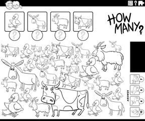 how many game with cartoon farm animal characters coloring page