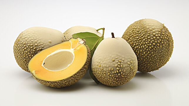 Cupuacu fruit isolated on white background