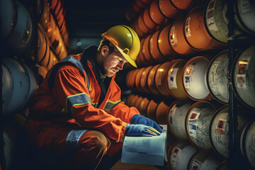 Safety First, Workers in Personal Protection Equipment, PPE, Hazardous Materials Handling in...