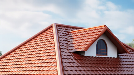 New roof, in sandwich panel similar to the tile, more beautiful and insulated