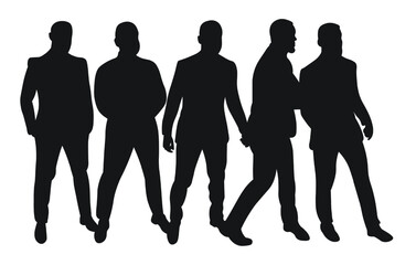 Image male silhouettes. People, human, person, man, men, guy, boy.