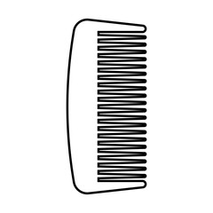Comb icon vector. Hairstyle illustration sign. Salon symbol. Barbershop logo.