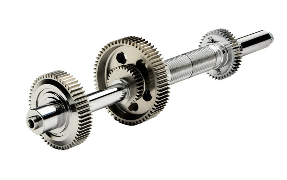 Rack and Pinion Steering On Transparent Background.
