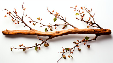 wooden background with two oak leaves