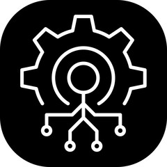 Electronic engineering icon with black filled line outline style. technology, equipment, device, electronic, computer, digital, internet. Vector Illustration