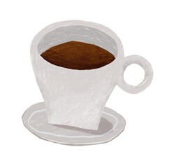 Coffee cup hand drawn clipart