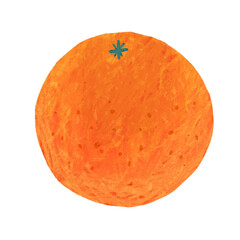 Orange hand drawn clipart