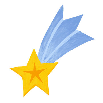 Shooting Star Hand Drawn Clipart