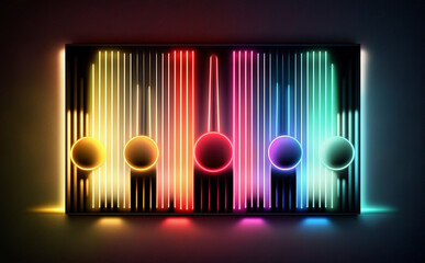 Futuristic Neon Lights, colorful background