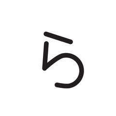 Japanese alphabet hiragana icon flat style