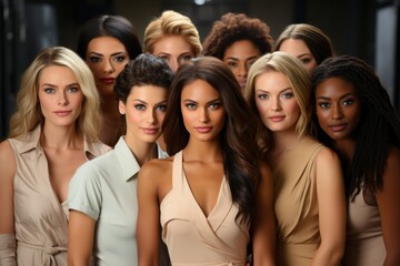 Obraz premium group of girl friends
