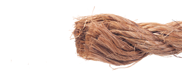 Close up of a rope isolated