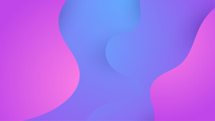 Blue and purple violet vector modern and simple banner with shapes