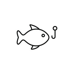 Fishing line icon isolated on white background