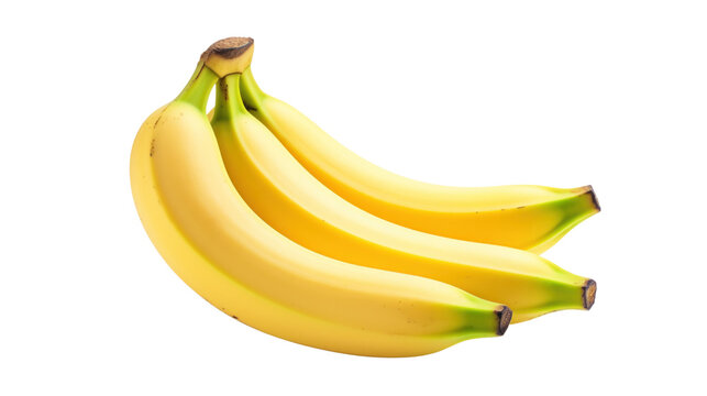 A banana on the transparent background