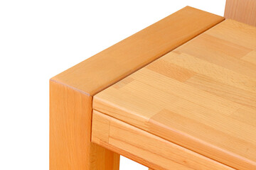 Wooden table elements close view png, isolated object