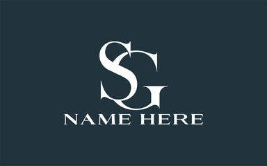 Letters S and G or SG logo design, Premium logo for businesses, brands or startup companies