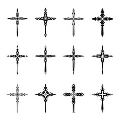 Fototapeta premium set of cross