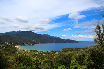 View of a beautiful bay on the island of Elba, Livorno, Italy