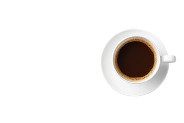 Coffee Cup and Copy Space on transparent background.