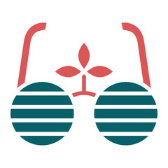 Vector Design Party Glasses Icon Style