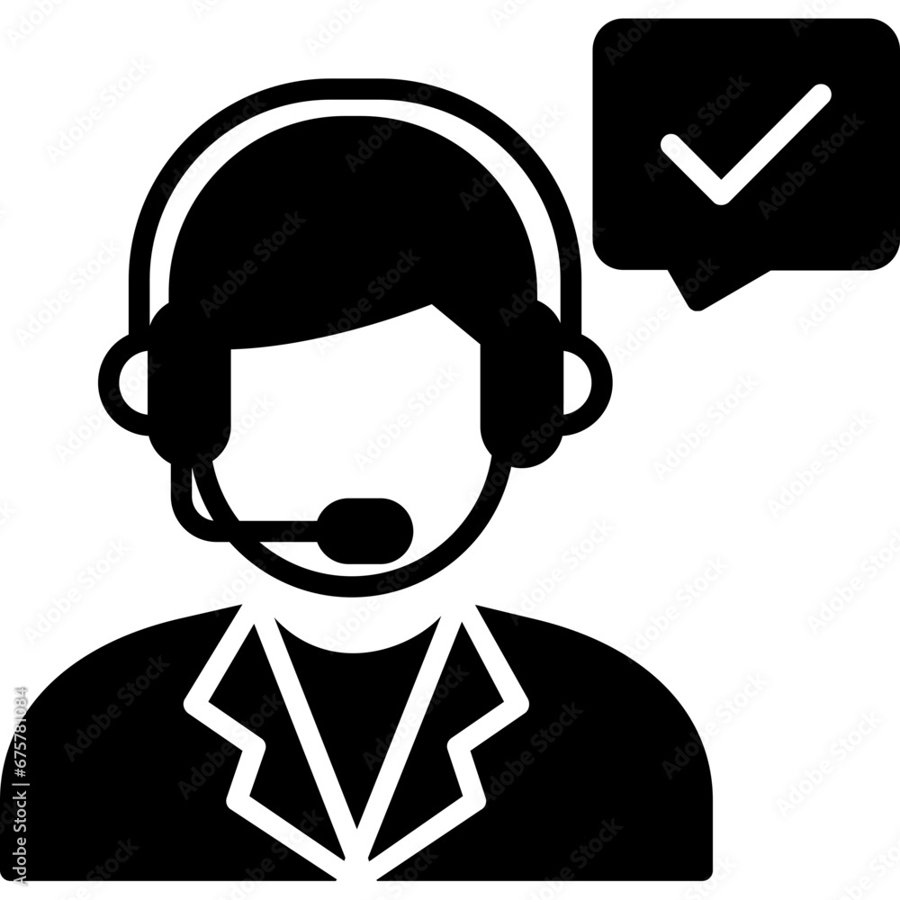 Wall mural Customer Service Icon